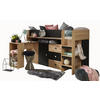 HOCHBETT 203,3/125/106,6 - Schwarz/Weiß, Holz (90/200cm) - MÖBEL KRYSPOL