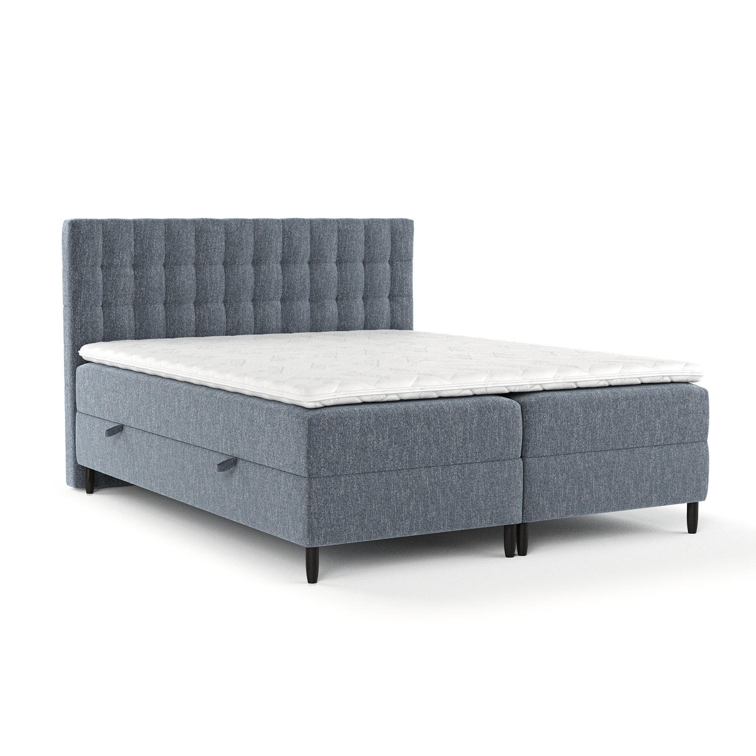 BOXBETT Divine Blau 140/200 cm - Blau/Schwarz, Holz/Holzwerkstoff (140/200cm) - Maison de Reve