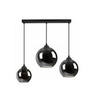 PENDELLEUCHTE HAGEN - Transparent/Anthrazit, Glas/Metall (20/70/80cm) - kiki design