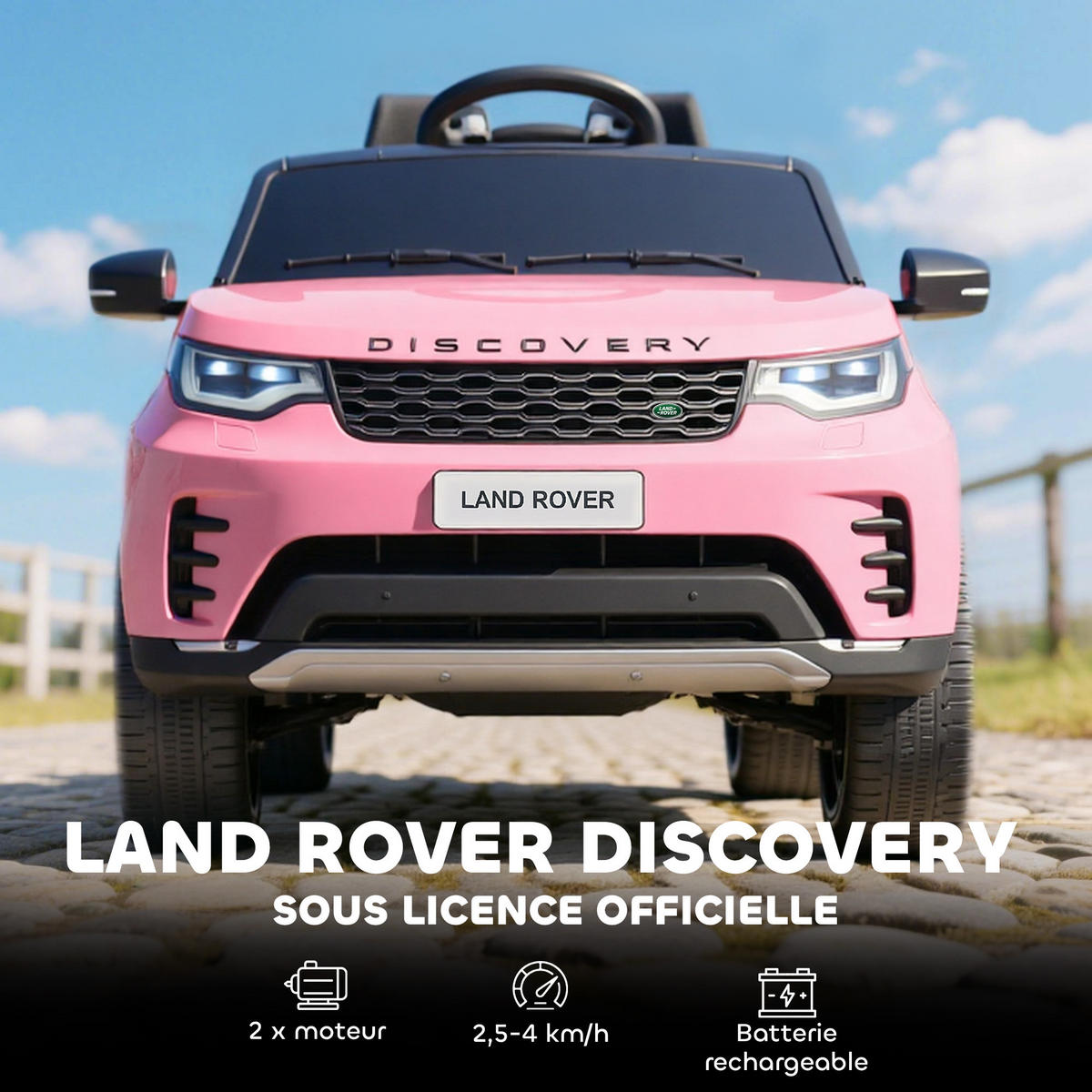 ELEKTRO-KINDERAUTO DE-13159 2,4G Fernbedienung Rosa - Pink, Kunststoff (105/68.5/58cm) - ComfortXL
