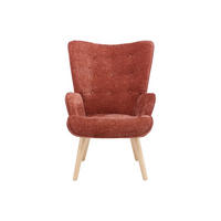 SESSEL mit gerader Rückenlehne - 1 Person - Stoff - Terracotta - - Terracotta, Textil (69/95.5/78cm) - Vente-Unique