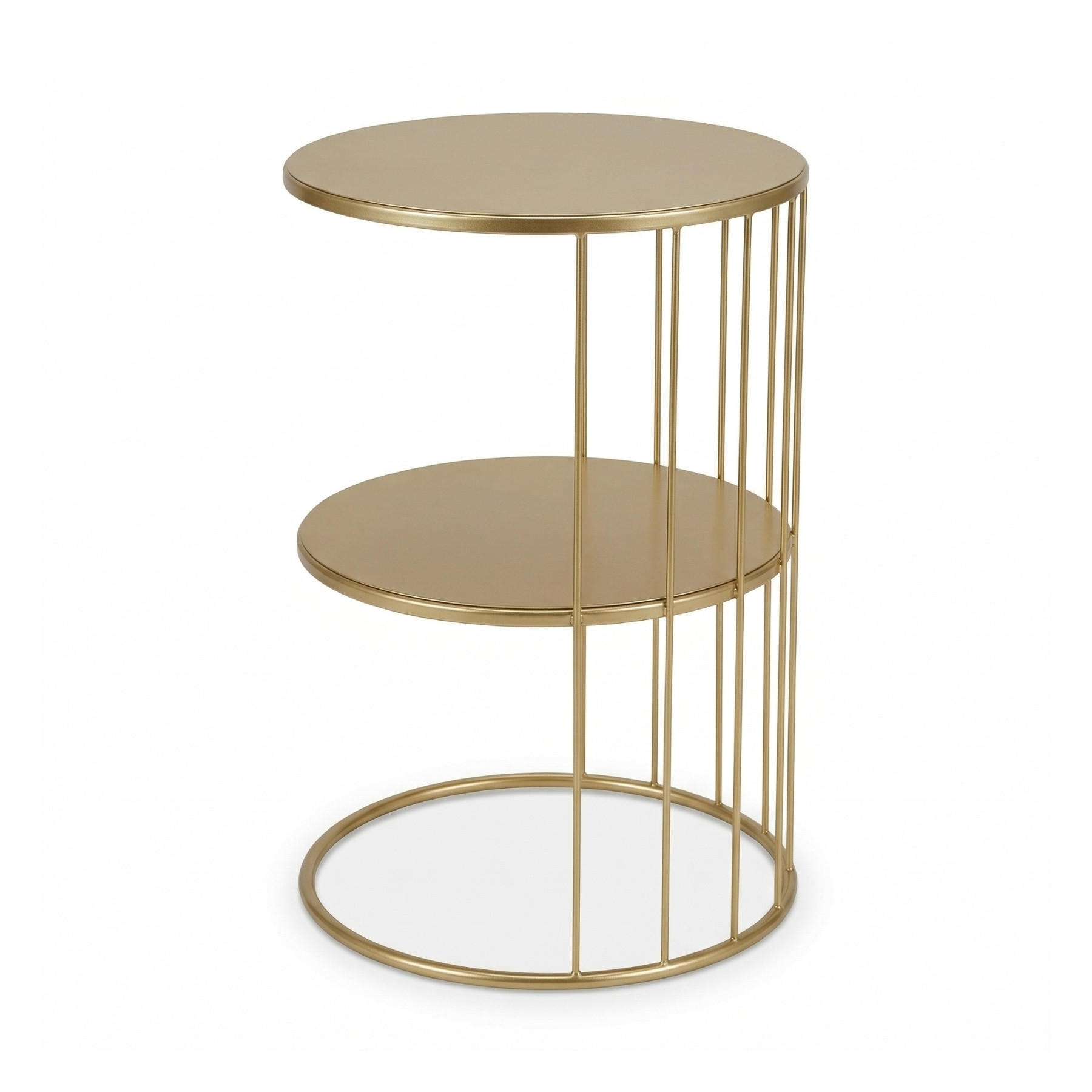 COUCHTISCH Roda Metall 52 cm - Goldfarben, Metall (36/36/52cm) - EDAXO