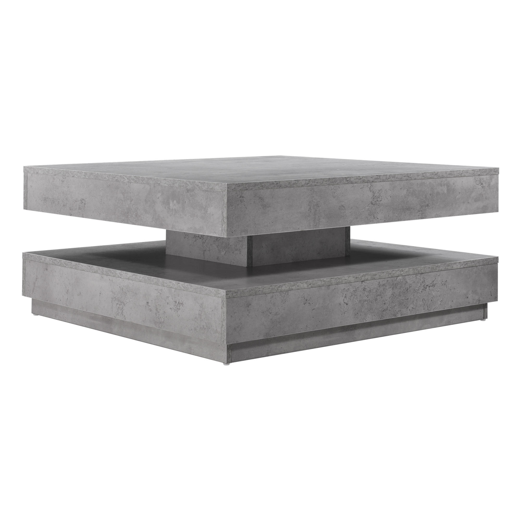 COUCHTISCH Florenz 76/76/38 cm - Grau, Holzwerkstoff (76/76/38cm) - [en.casa]