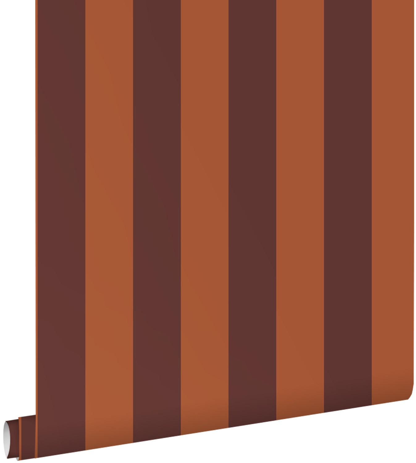 TAPETE Streifenmuster 50 x 900 cm - Terracotta, Papier (50/900cm) - ESTAhome