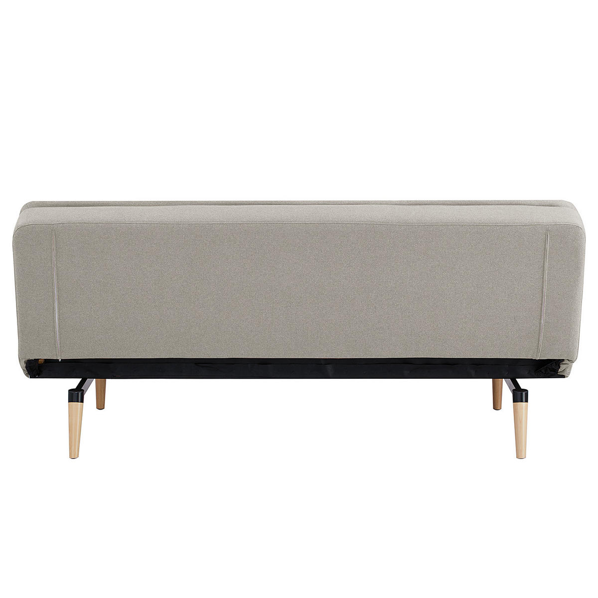 SCHLAFSOFA - Eichefarben/Hellgrau, Holz/Birkenholz (180/84/89cm) - home24