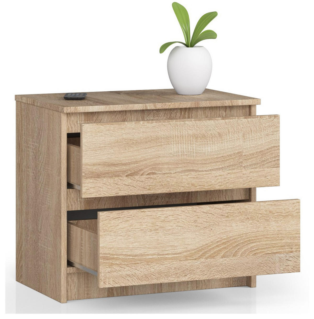 KOMMODE Eiche Sonoma 55/60/40 - Sonoma Eiche, Holzwerkstoff (60/55/40cm) - RAUMHIRSCH FURNITURE