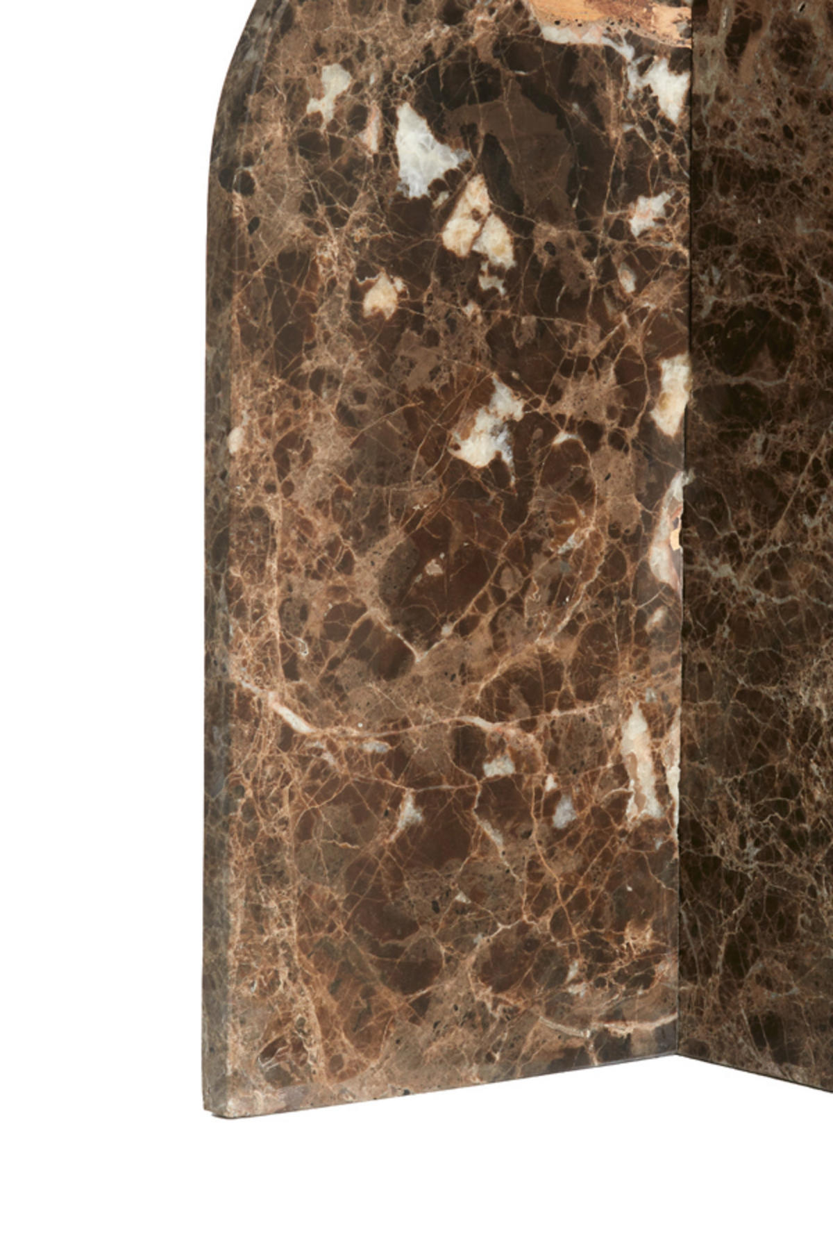 BEISTELLTISCH Otinia Braun Ø41/56 cm - Braun, Stein (41/41/56cm) - Light & Living