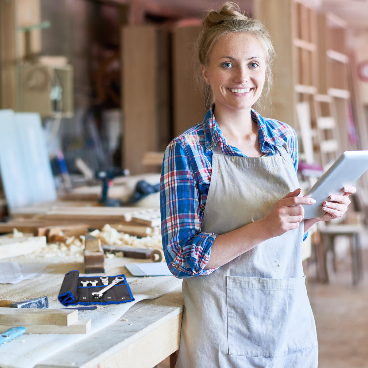 SCHRAUBENSCHLÜSSEL - Multicolor, Textil/Metall (1/43/29cm) - Relaxdays