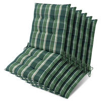 NIEDERLEHNER Sun-NL 105x50x8cm Grün-Kariert (6tlg) - Dunkelgrün, Textil (50/100cm) - Beautissu 