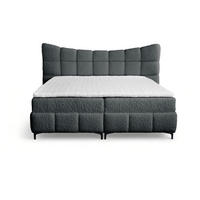 BOXBETT Nova In Rolf - Dunkelgrau, Holzwerkstoff/Textil (180/200cm) - Fun Möbel