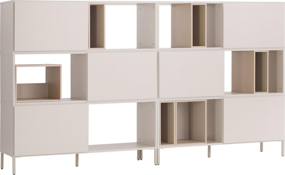 HIGHBOARD-SET INTO - Beige, Holzwerkstoff (242/135/43.5cm) - Vox Möbel