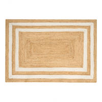 TEPPICH geflochten Beige 160/230 cm Gemerek - Beige, Naturmaterialien (160/230cm) - Beliani