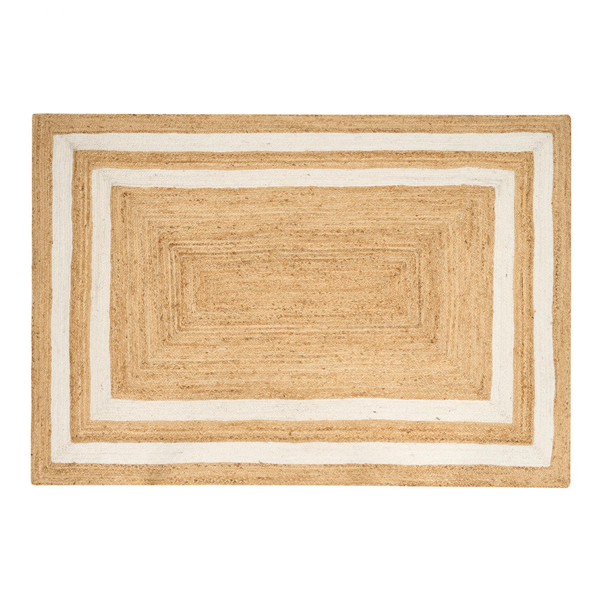 TEPPICH geflochten Beige 160/230 cm Gemerek - Beige, Naturmaterialien (160/230cm) - Beliani