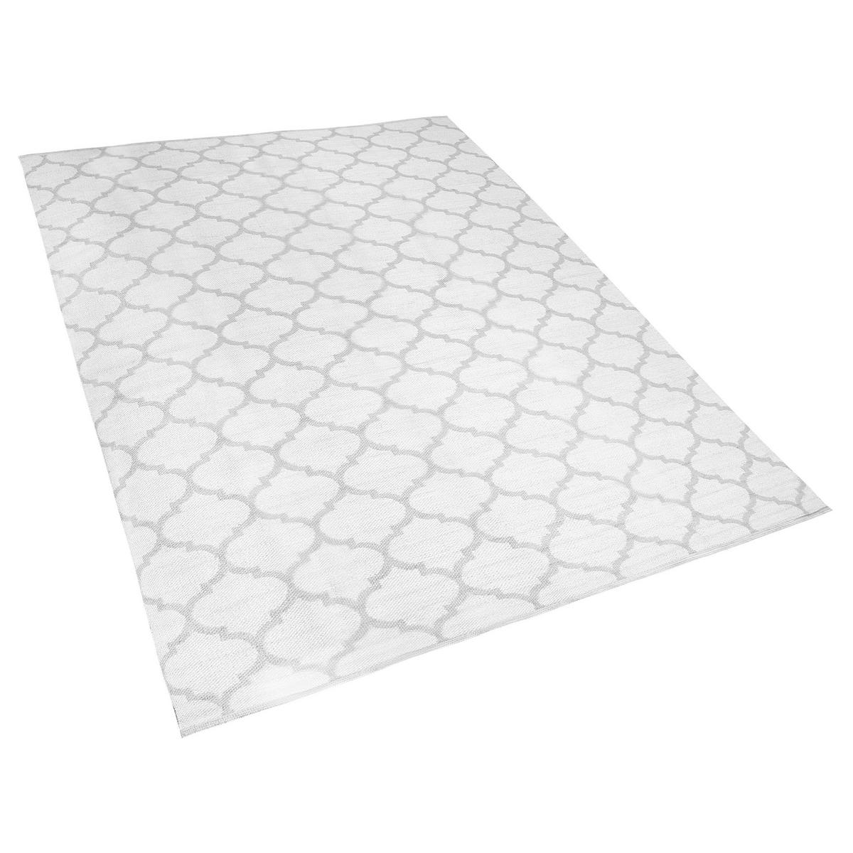 KURZFLOR-OUTDOOR-TEPPICH Aksu 200/140 cm - Grau, Kunststoff (140/200cm) - Beliani