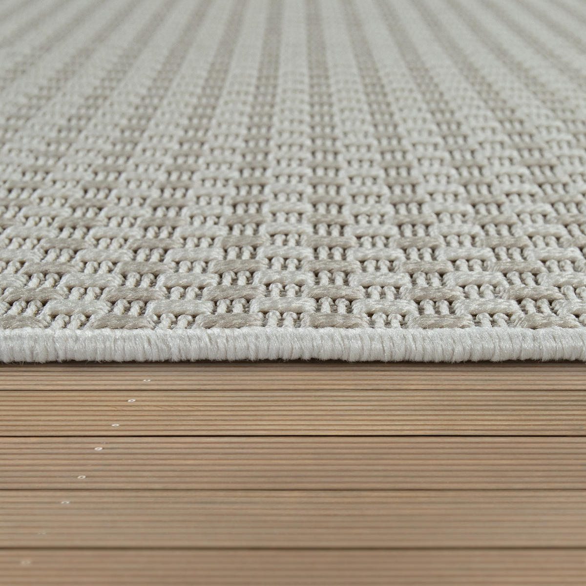 OUTDOORTEPPICH 80/150 cm Waregem 622 - Weiß, Textil (80/150cm) - Paco Home