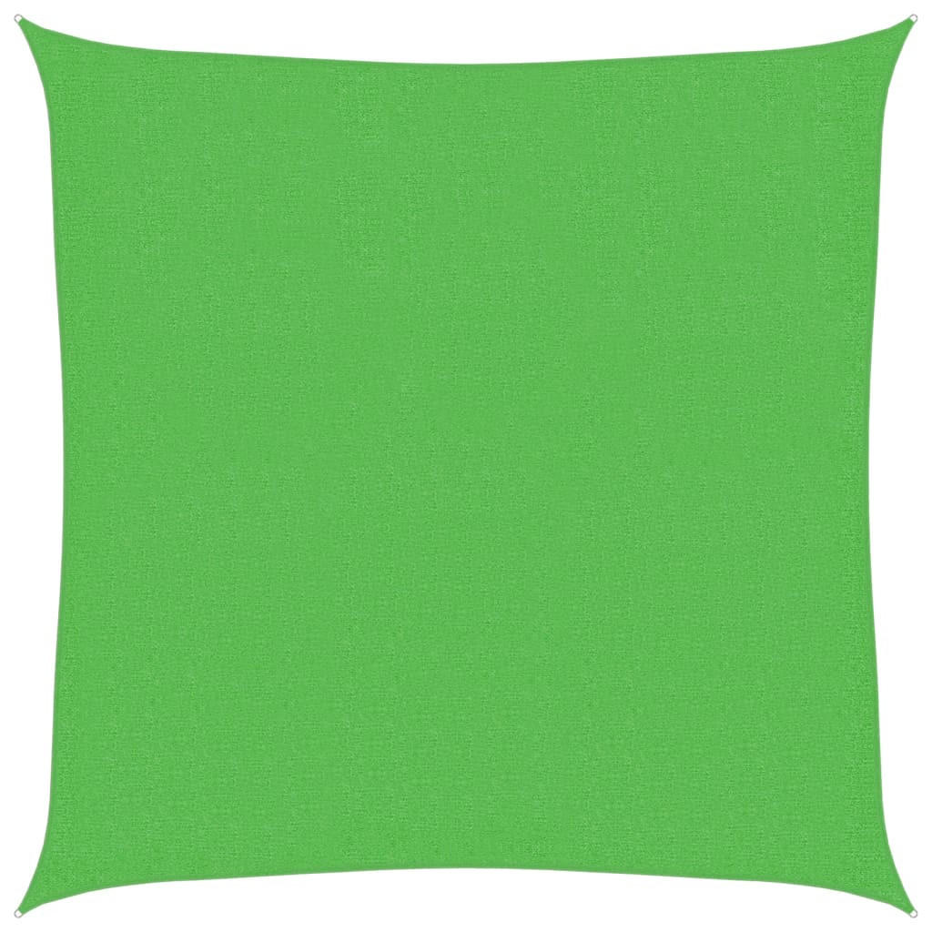 SONNENSEGEL 160 g/m² Hellgrün 3,6x3,6 m HDPE - Grün, Textil (360/360cm) - furnicato
