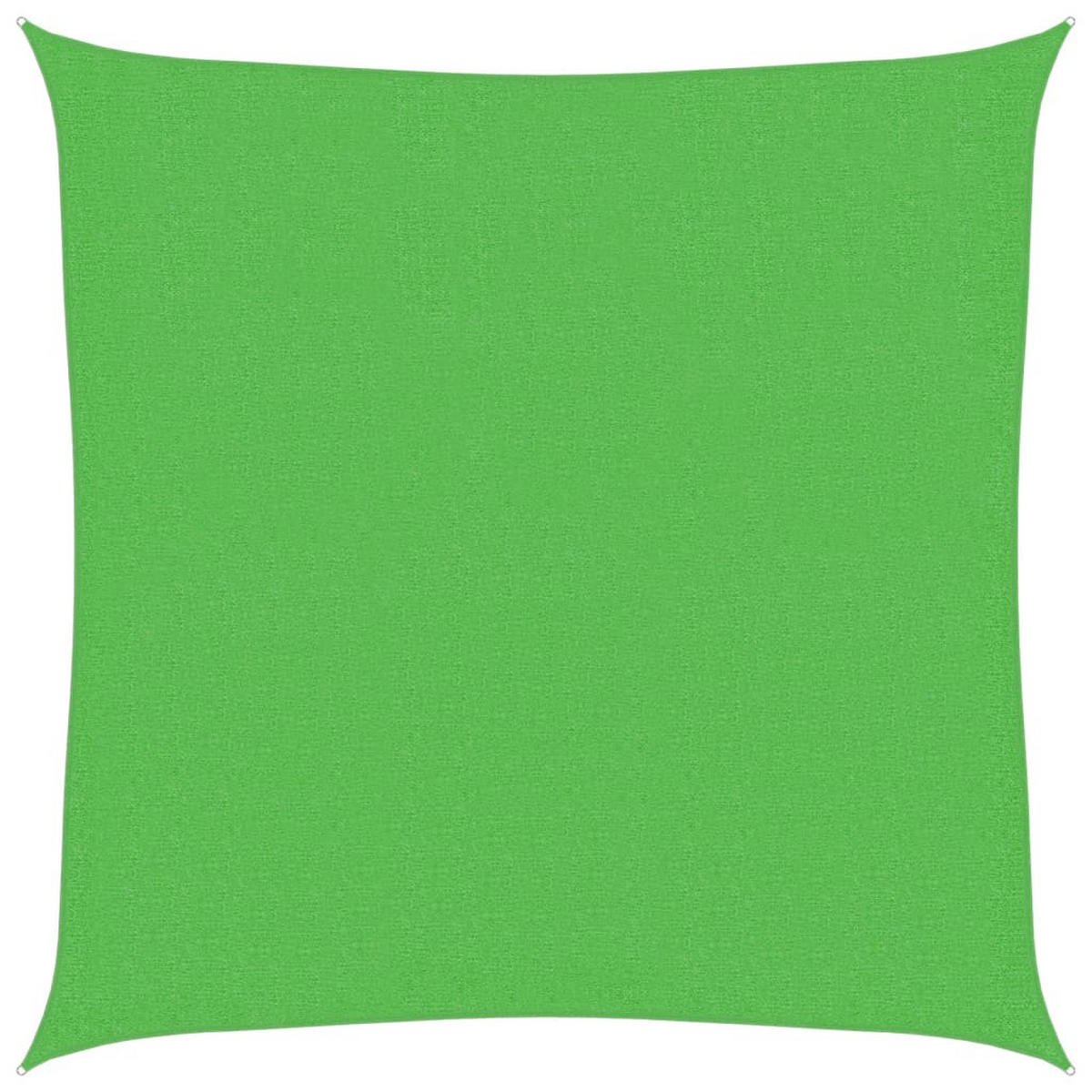 SONNENSEGEL 160 g/m² Hellgrün 3,6x3,6 m HDPE - Grün, Textil (360/360cm) - furnicato