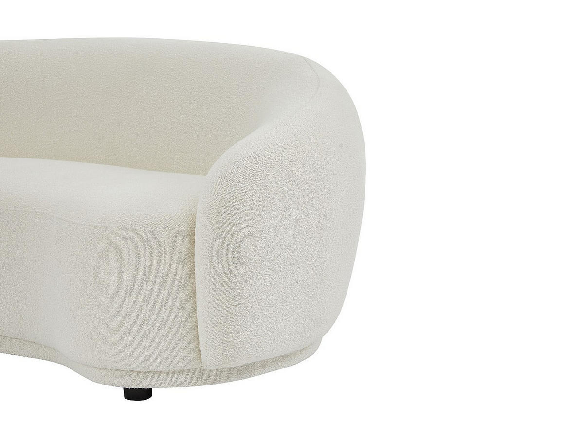 SOFA - 2 Personen - stoff - weiß Bovana - Weiß, Holz/Textil (164/71/90cm) - Vente-Unique