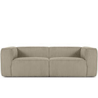 3-SITZER-SOFA FEROX Modern, Cord-Stoff, beige - Beige, Textil (246/73/96cm) - KONSIMO®