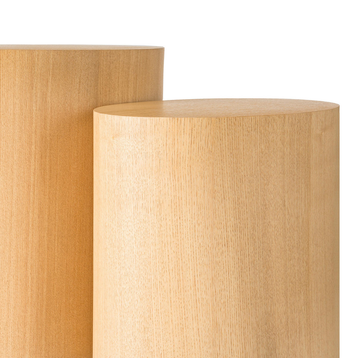 BEISTELLTISCH - 2er-Set - Esche - Eschefarben, Holzwerkstoff (33/48/40cm) - home24