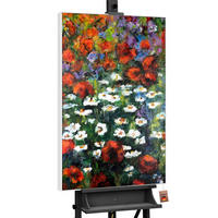 GEMÄLDE Blühende Weiten Schattenfugenrahmen Weiß 120x80 cm - Weiß, Holz (120/80cm) - YS-art gallery