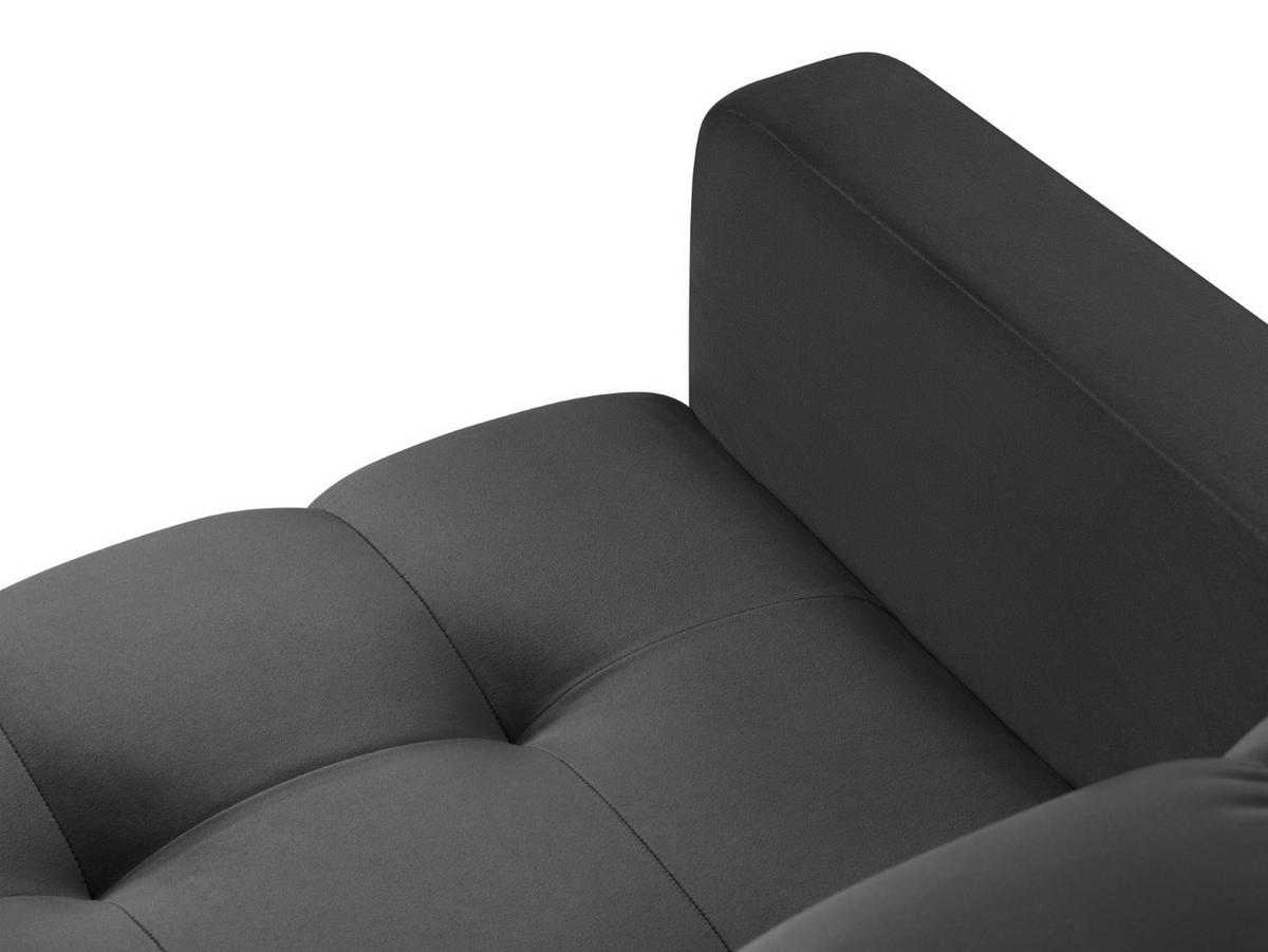 SESSEL Mamaia aus Samt dunkelgrau - Dunkelgrau, Textil (92/75/87cm) - Micadoni