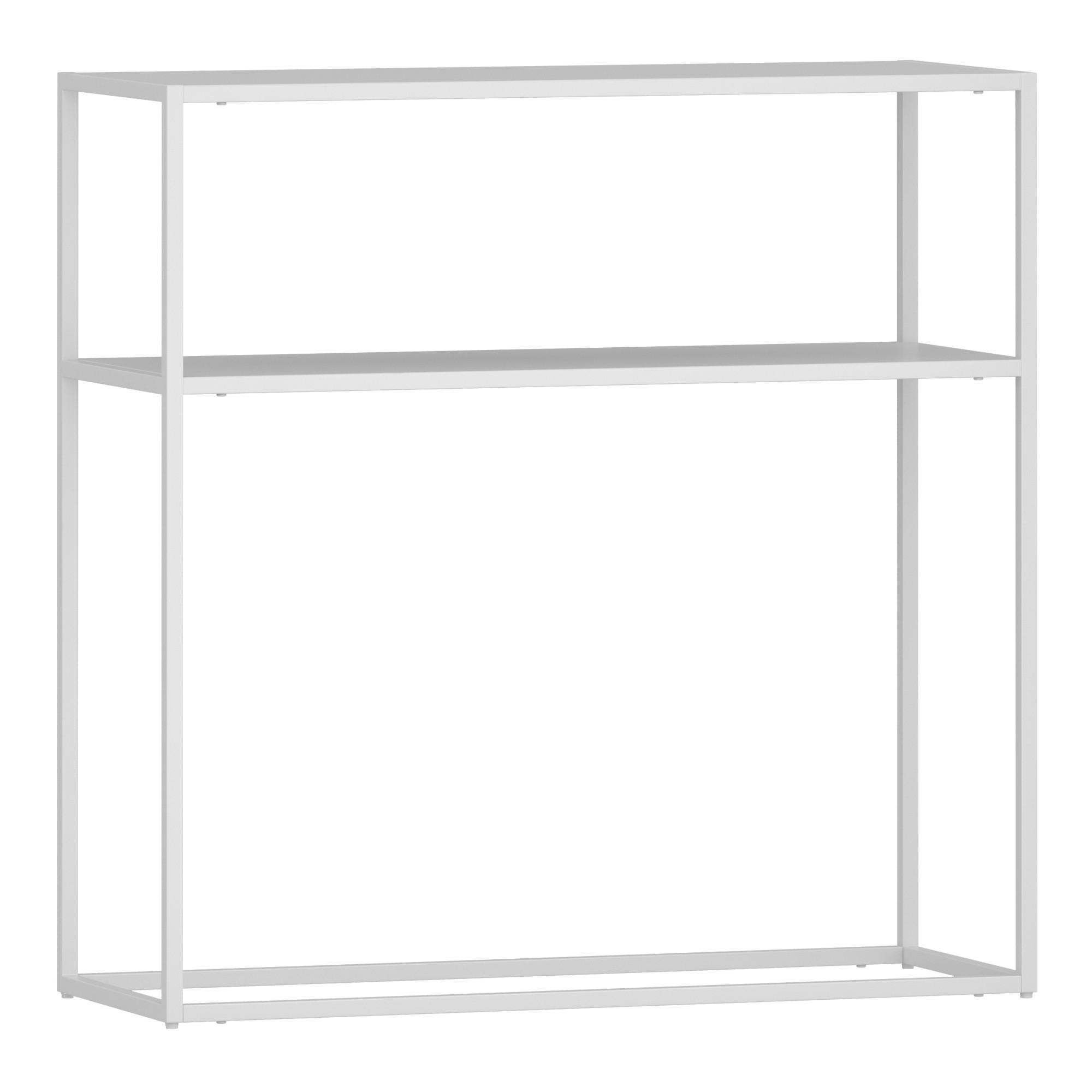 KONSOLENTISCH Kuhmo - Weiß, Metall (30/80/80cm) - [en.casa]