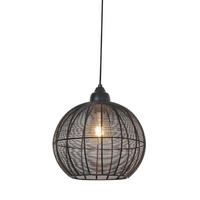 PENDELLEUCHTE Milla Schwarz 36/36/38 cm - Schwarz, Metall (36/36/38cm) - Light & Living