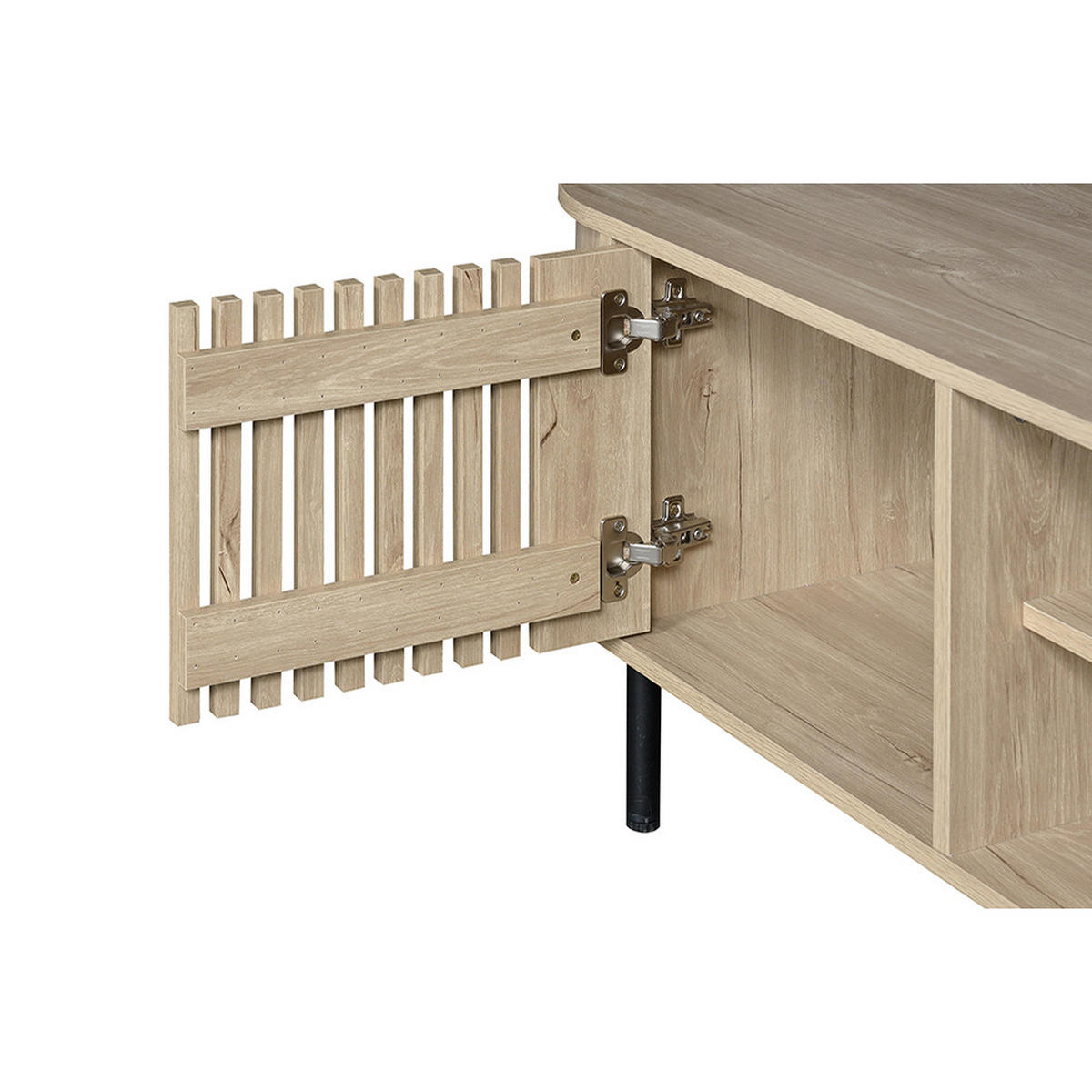 LOWBOARD in 160 x 40 x 47cm, Naturholzfarbe - Naturfarben, Holzwerkstoff (160/47/40cm) - KOMHTOM