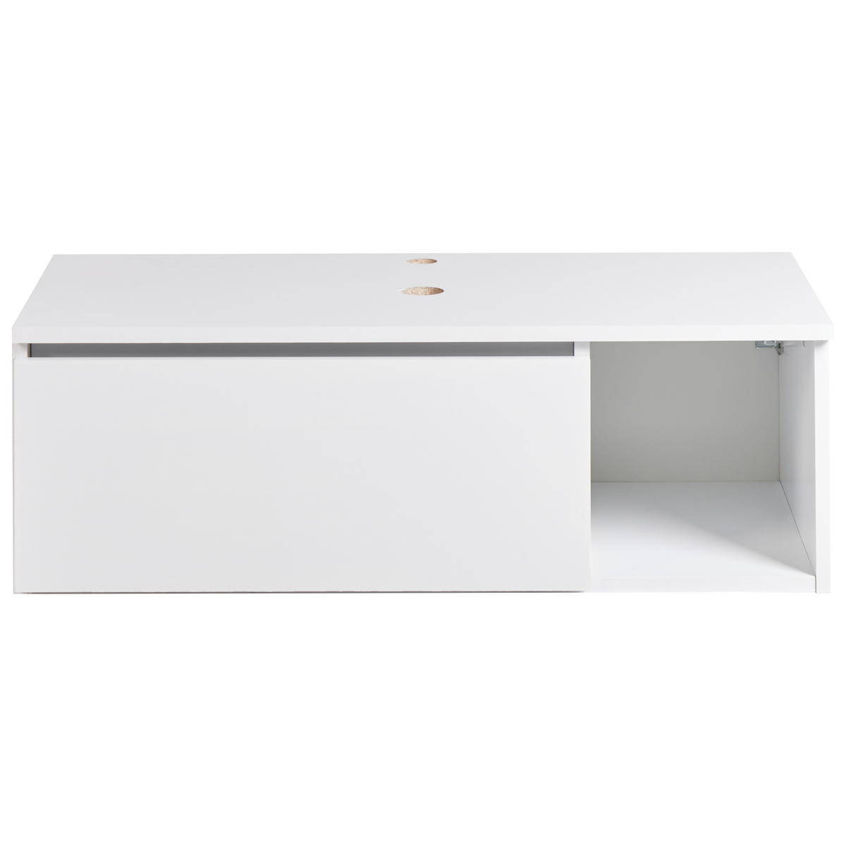 DULAP SUB LAVOAR montat pe perete 80 cm alb Rupanco - alb, compozit lemnos (80/27/40cm) - Beliani