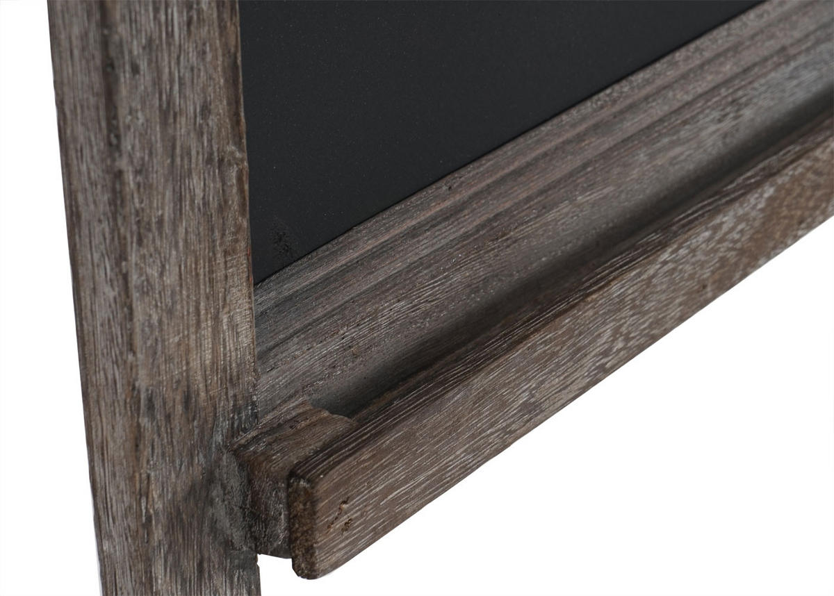 WERBETAFEL 66x37x27cm Shabby-Look Vintage Braun - Braun, Holz (37/66/27cm) - PROREGAL