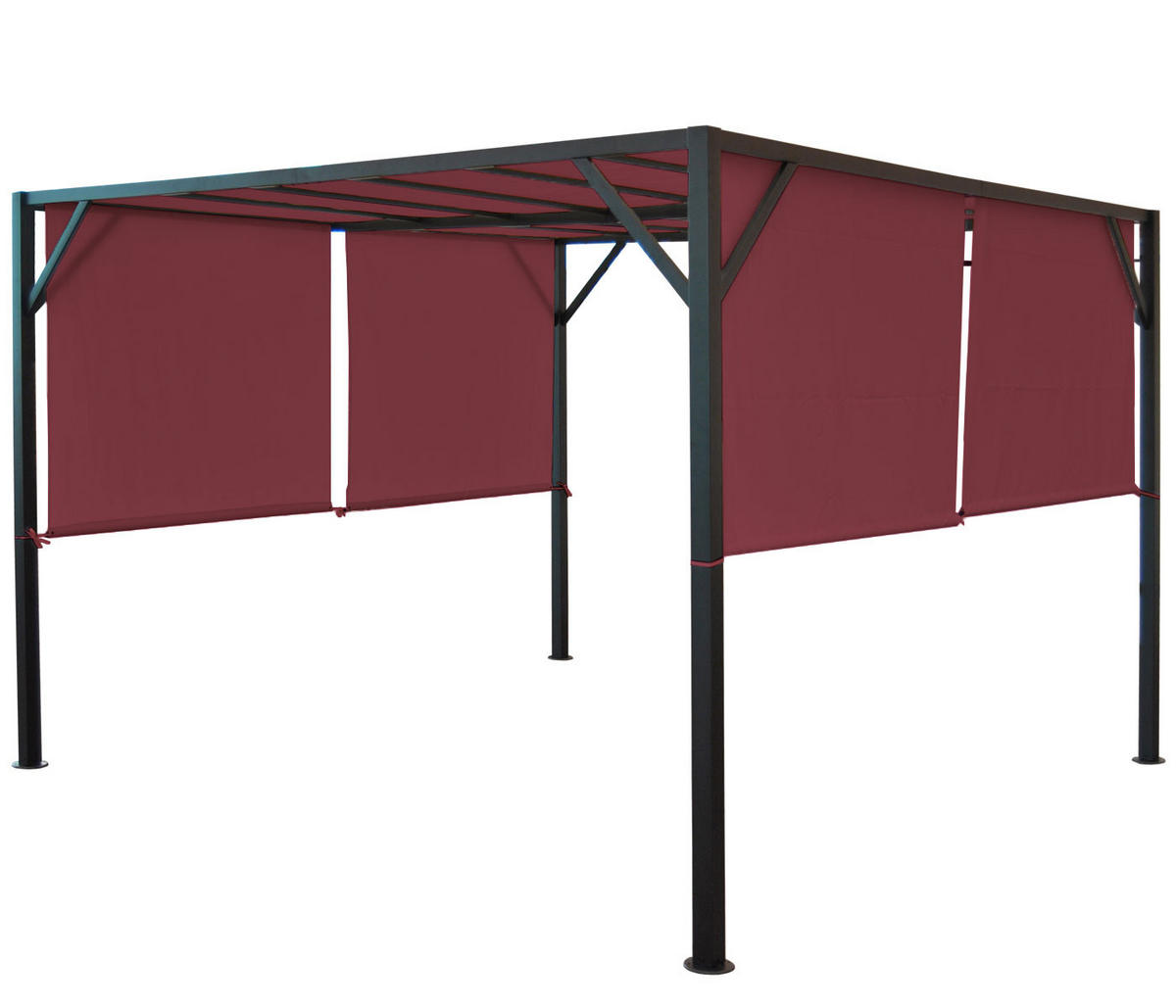 ERSATZBEZUG DACH FÜR PERGOLA BEJA Bordeaux - Bordeaux, Textil (272/1/496cm) - MCW