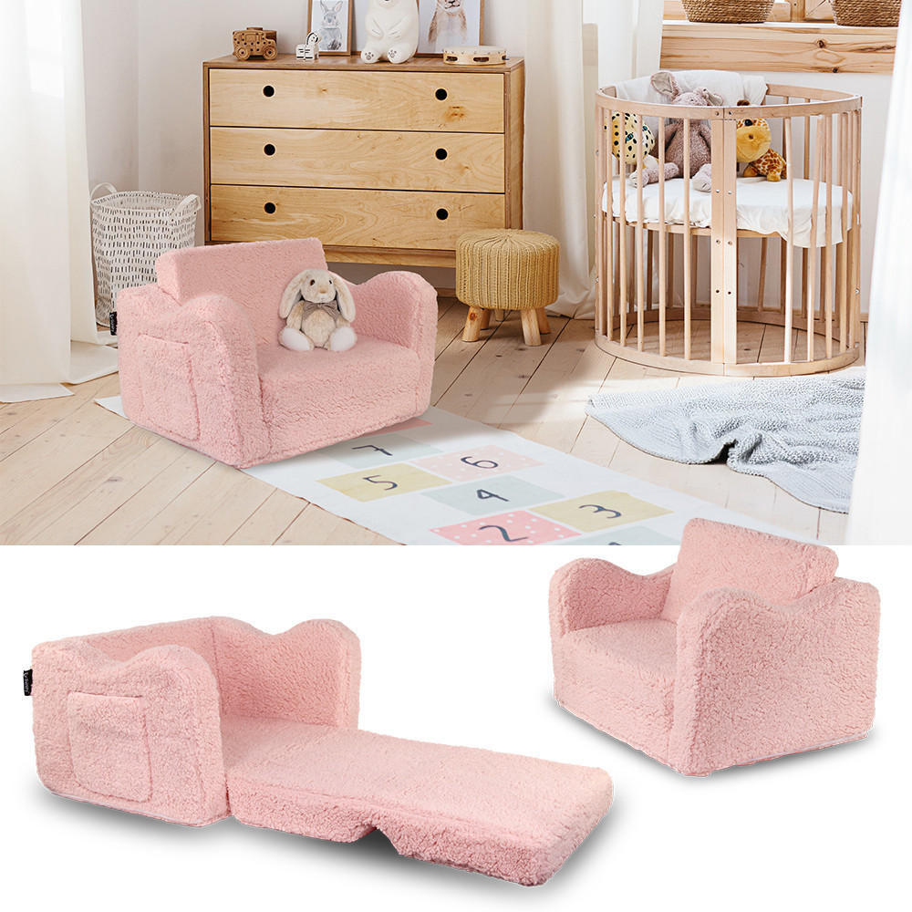 KINDERSESSEL Conni Rosa 60 x 36 cm ausklappbar - Pink, Textil (60/36/36cm) - Vicco
