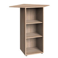 ECKREGAL MULTIRAUMKONZEPT Eiche Sägerau 66 / 40 / 98cm - Eichefarben/Braun, Holz/Holzwerkstoff (66/98/40cm) - Wimex