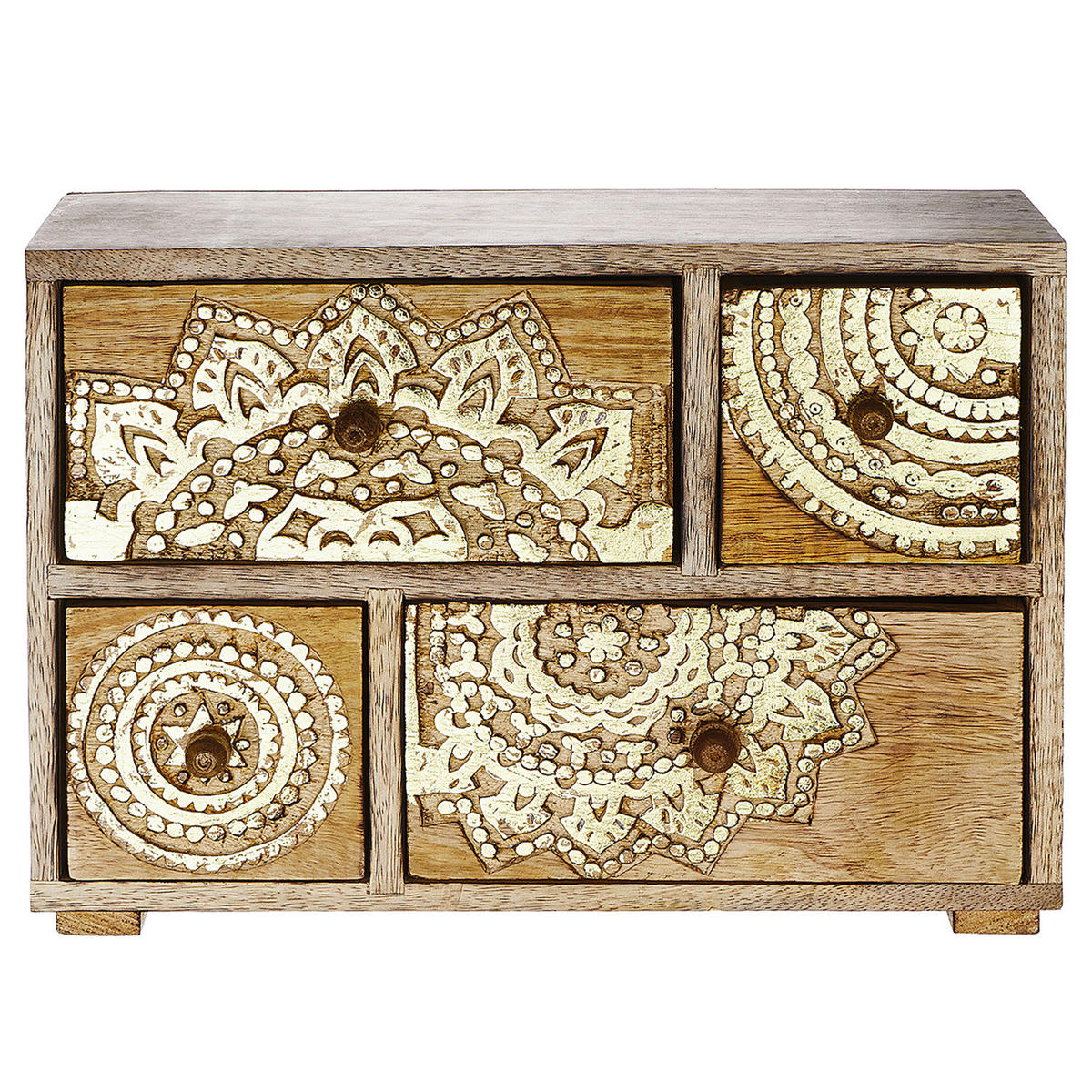 DEKO-SCHRANK Bali - Goldfarben, Holz (11/29/22cm) - Butlers