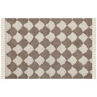 KURZFLOR-TEPPICH Sinop 230/160 cm - Braun, Textil (160/230cm) - Beliani