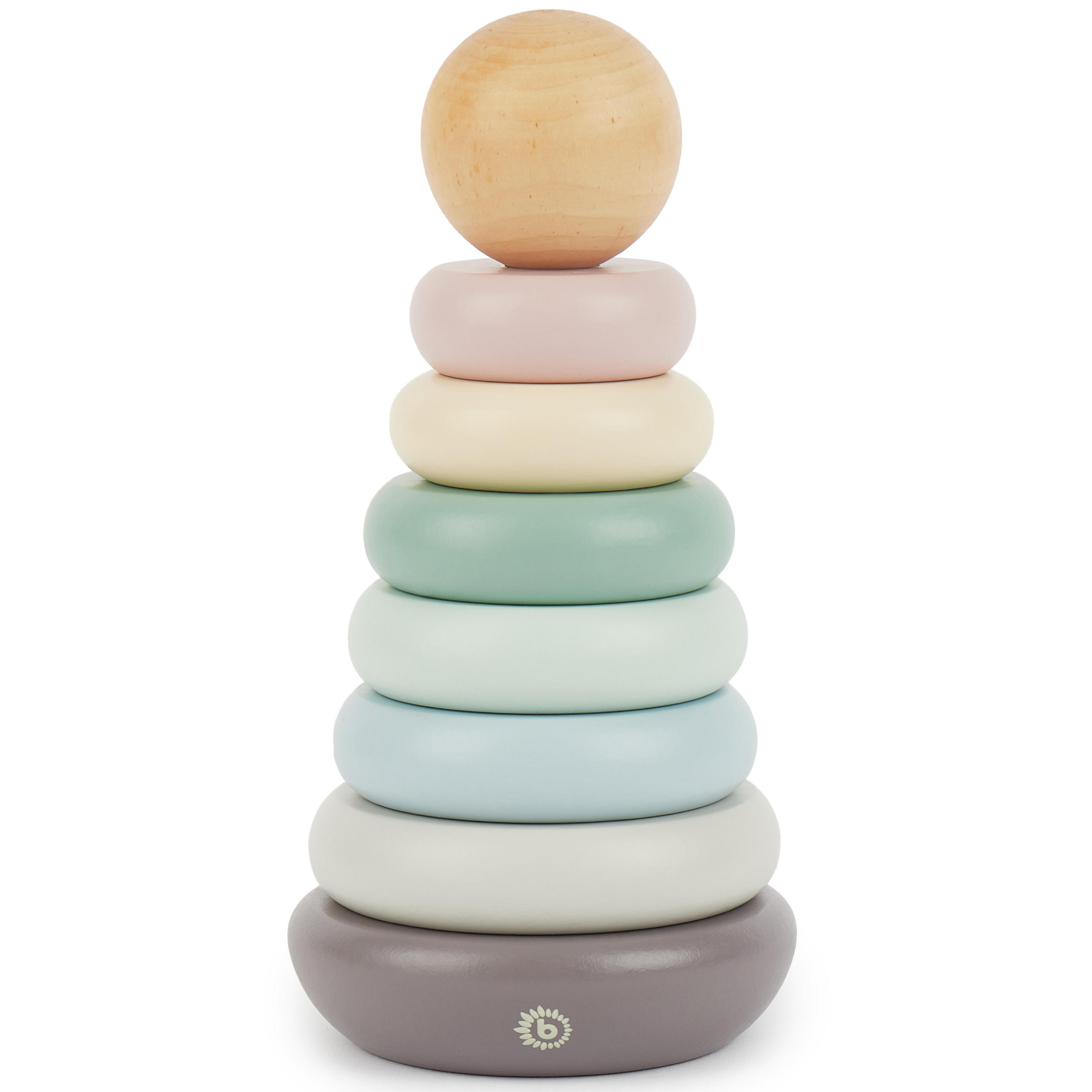 STAPELTURM Holz - ab 12 Monate - Multicolor, Holz (9/9cm) - Bieco Spielwaren