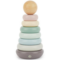 STAPELTURM Holz - ab 12 Monate - Multicolor, Holz (9/9cm) - Bieco Spielwaren
