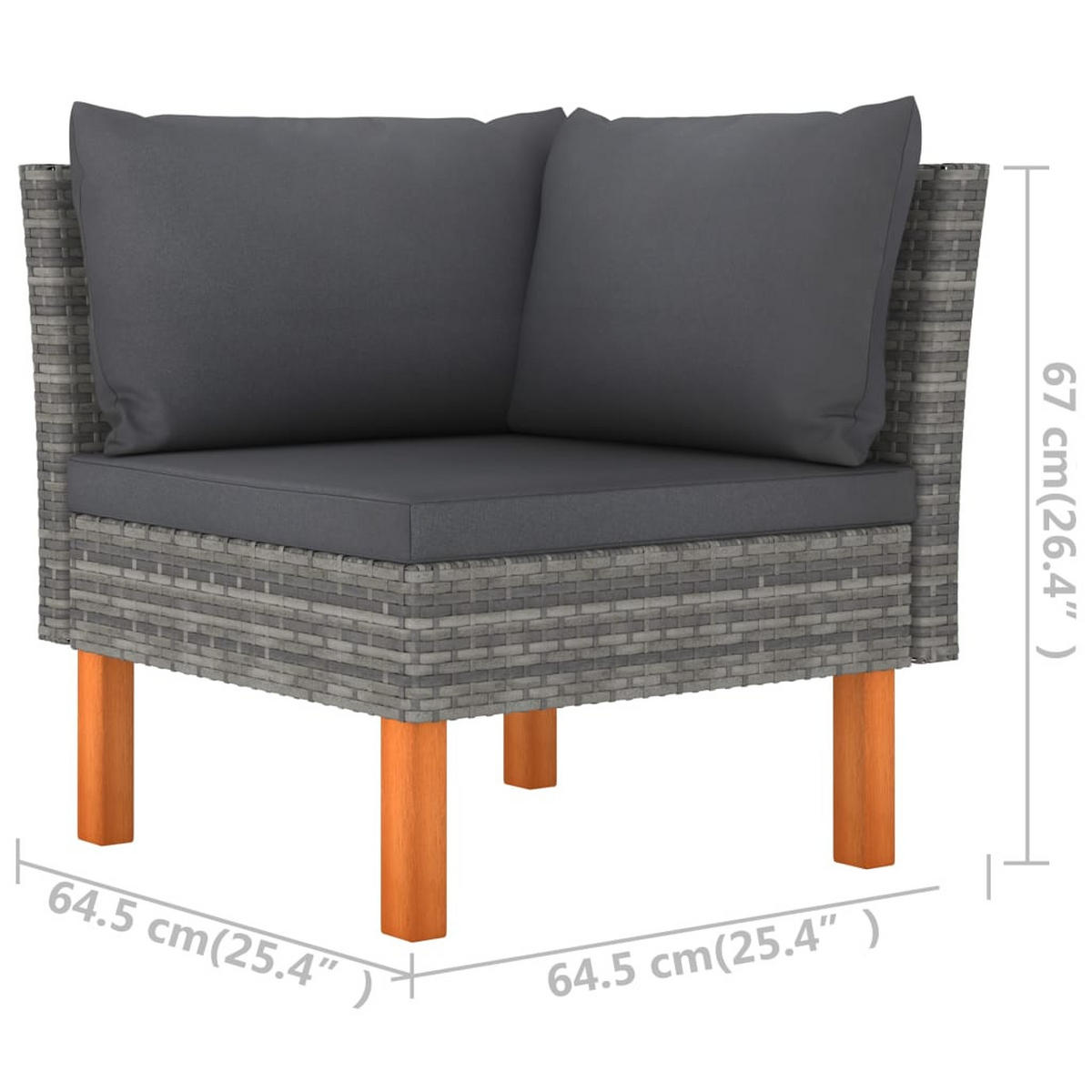GARTENSET Yeakley 6-teilig - Grau, Metall - Nettlife