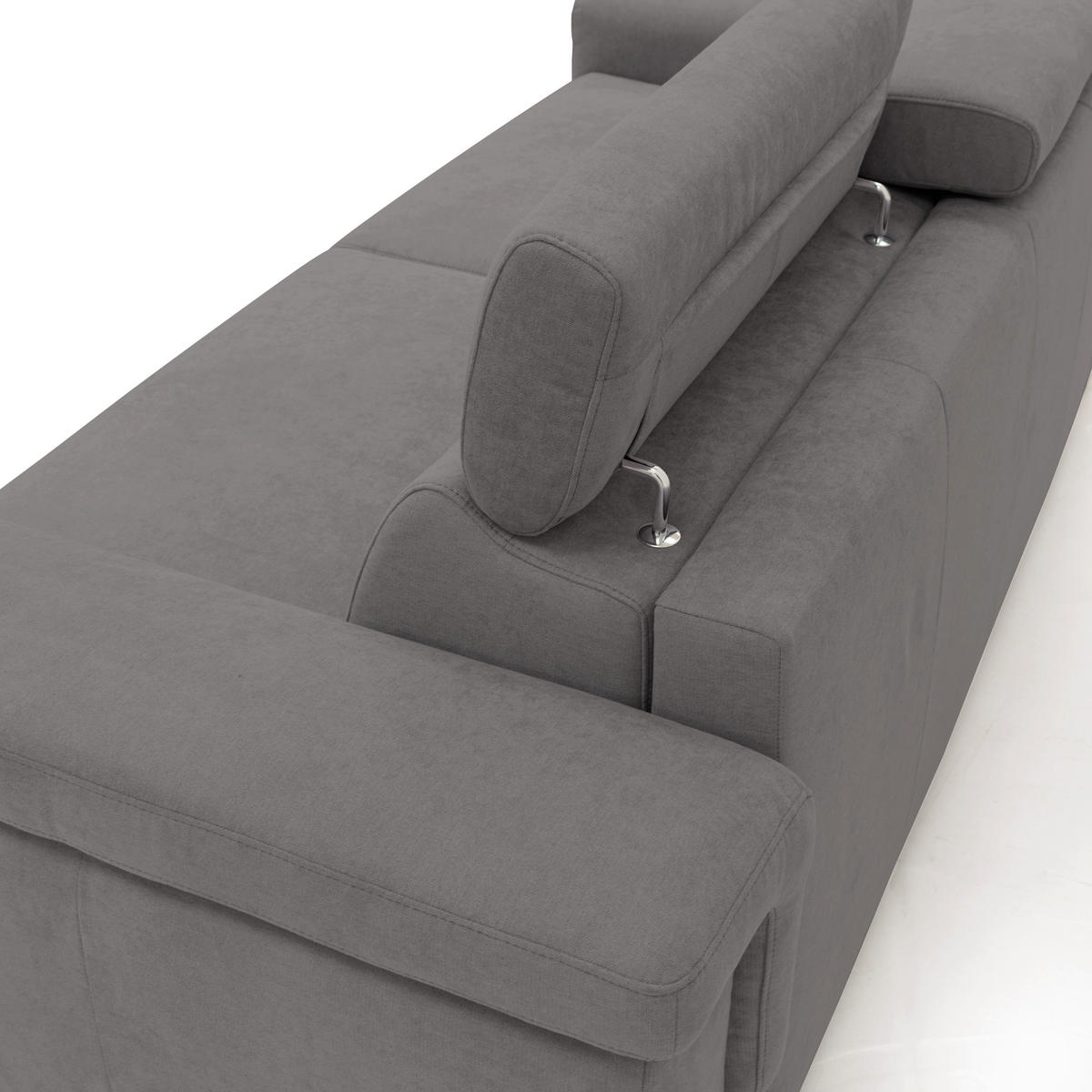 SCHLAFSOFA Giunone - Grau, Textil (220/100/95cm) - Divani.store