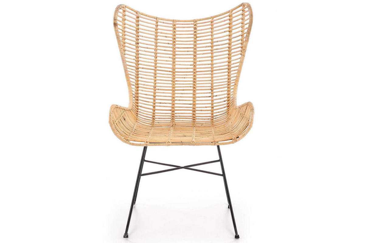 GARTENSESSEL ARDENS Boho, beige/schwarz - Beige/Schwarz, Kunststoff (103/70/69cm) - KONSIMO®