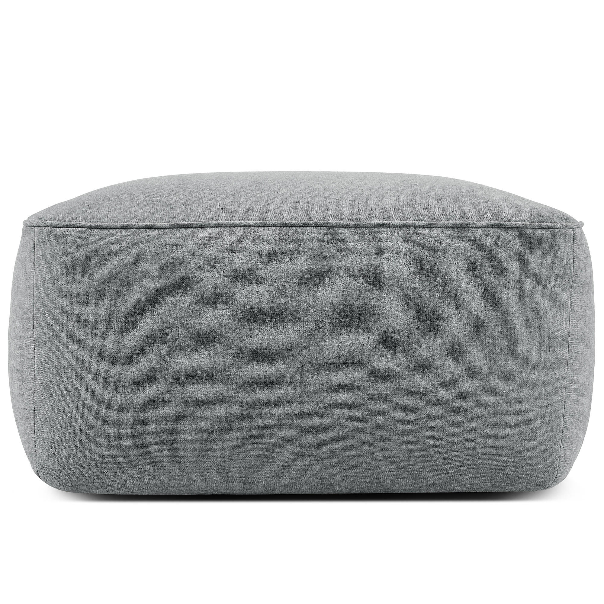 SITZHOCKER FUBBO, Grau - Grau, Holz/Holzwerkstoff (80/44/80cm) - KONSIMO®