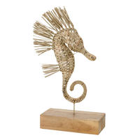 OBJEKT SEEPFERDCHEN - Naturfarben, Naturmaterialien (12/53/25cm) - J-Line