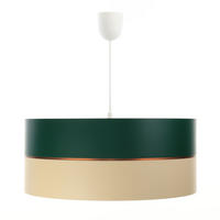 HÄNGELEUCHTE Grün 30/21 cm - Beige/Grün, Kunststoff (30/0.45/21cm) - ONZENO