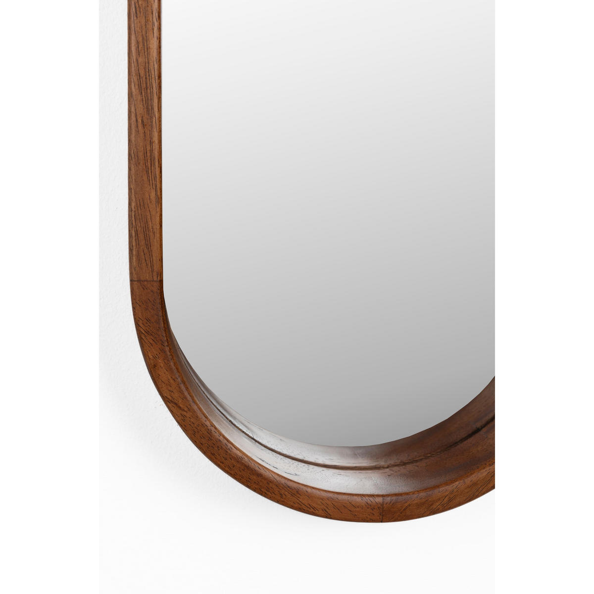 WANDSPIEGEL Nyko Spiegel/ Oval 120x24 cm Braun - Beige, Holz (24/120/5cm) - Housecraft Living