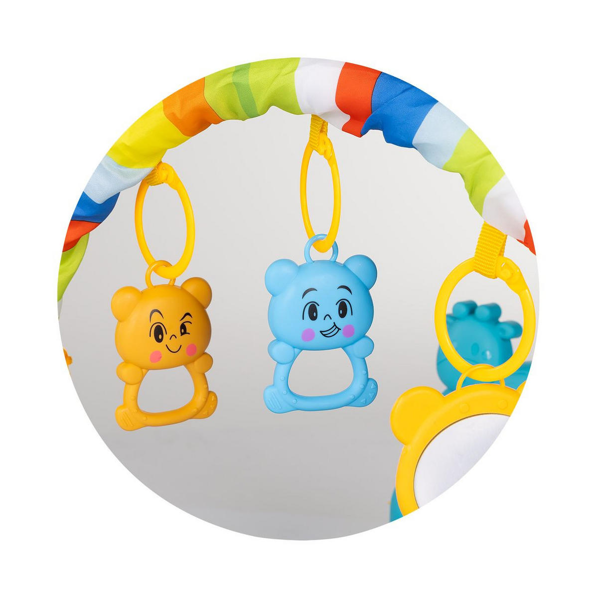 SPIELBOGEN Klavierkonzert blau Klavierkonzert, Krabbeldecke, Melodien, Hängespielzeuge - Blau, Textil (40/58/73cm) - Chipolino