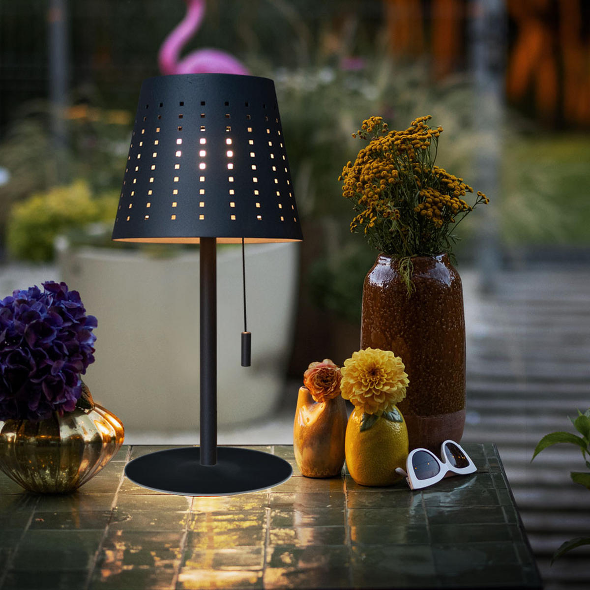 LED AUSSENLEUCHTE Mandy Metall Anthrazit - Anthrazit, Metall (14/14/30cm)