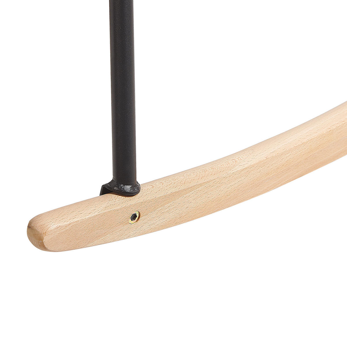 SCHAUKELSTUHL Samtstoff Grün Liarum - Grün, Holz/Textil (60/82/74cm) - Beliani