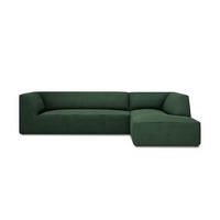ECKSOFA rechts Ruby aus strukturiertem Stoff grün 4 Sitzplätze - Grün, Textil (180/273cm) - Micadoni