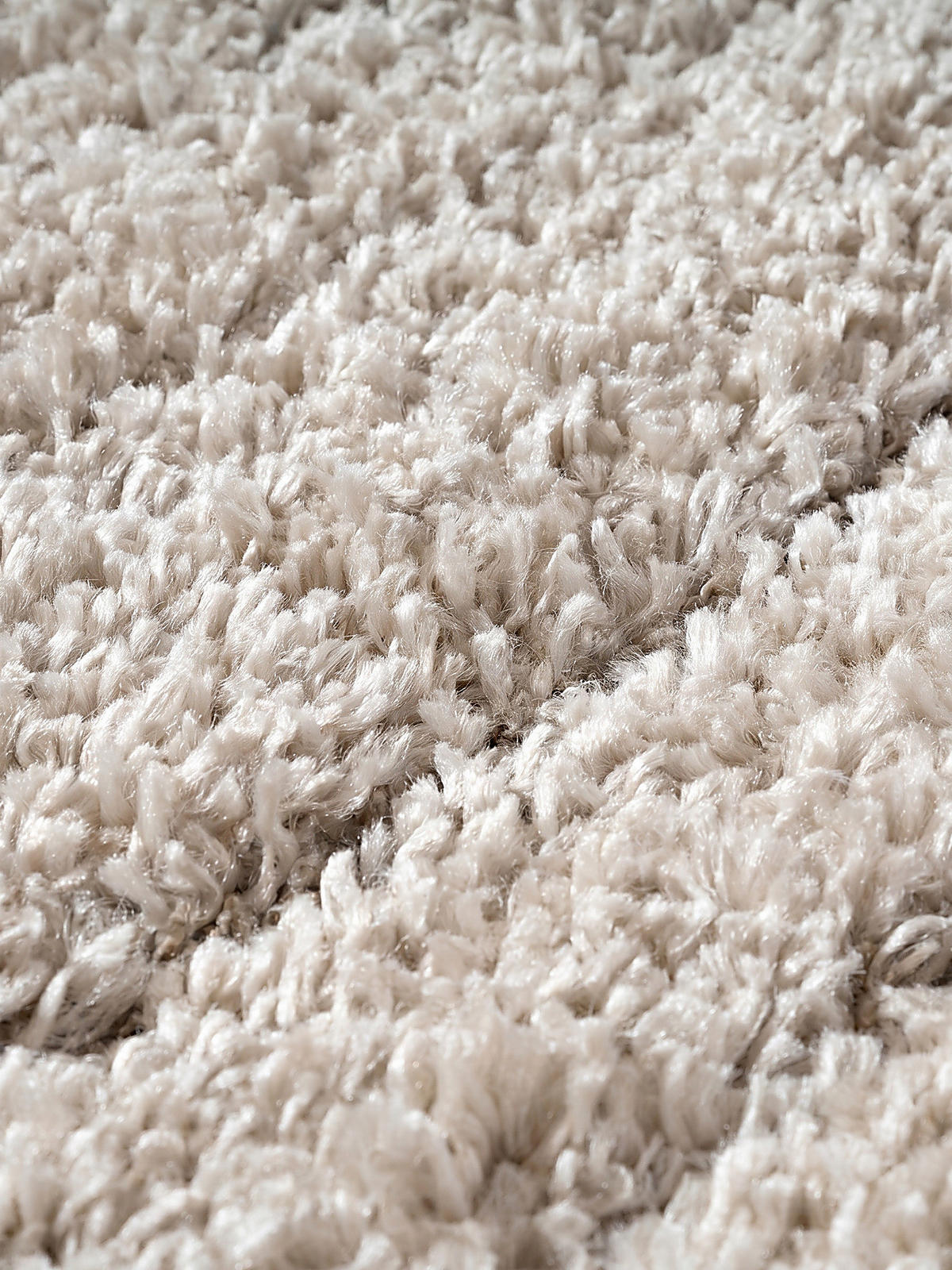 HOCHFLORTEPPICH Streifen ATRIO Polypropylen Beige 120 x 170 cm - Beige, Textil (120/170cm) - KADIMA DESIGN